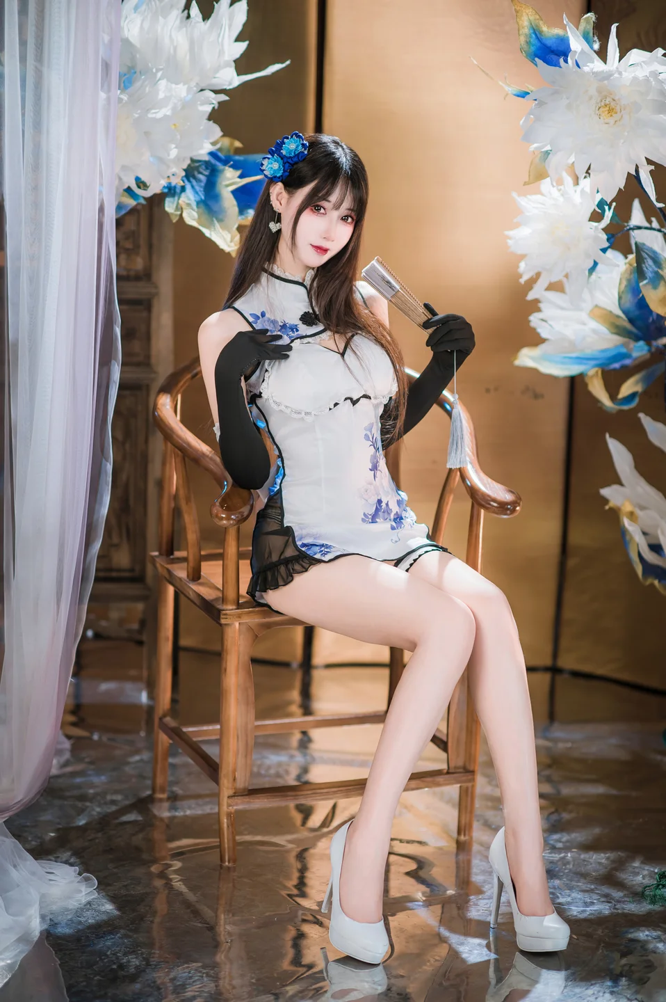 羽生三未_艳娘幻梦谭_瓶儿_青花瓷旗袍_25P_294MB